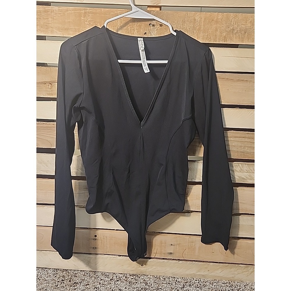 Intimately Free People Womens Size P-L Black Long Sleeve Bodysuit
